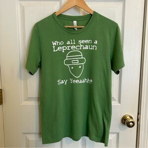 St. Patrick’s Day Green Leprechaun T-Shirt | Adult M